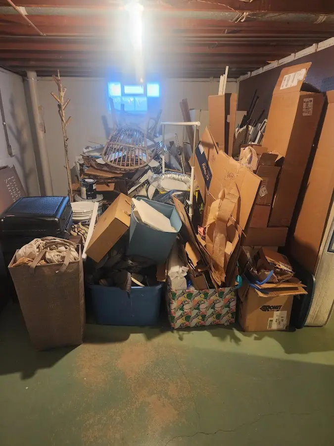 Roll-off dumpster container at job site for 20 Yard Dumpster Rental in Monterey Park